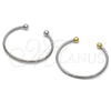 Aro Individual 07.138.0033.1 Acero Inoxidable, Diseño de Hueco y Bola, Pulido, Dos Tonos (03 MM Thickness, One size fits all)