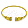 Aro Individual 07.282.0082 Oro Laminado, Diseño de Corazón, con Blanca Micro Pave, Pulido, Tono Dorado (Thickness, One size fits all)