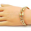 Aro Individual 07.116.0004.1.05 Acero Inoxidable, Diseño de Puff Mariner, Pulido, Tono Dorado (18 MM Thickness, Size 5 (2.50 Diameter))