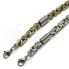 Pulsera Elegante 03.115.0020.1.09 Acero Inoxidable, Pulido, Dos Tonos (Thickness, 9 Inches Length)