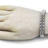 Pulsera Elegante 03.115.0025.09 Acero Inoxidable, Pulido, Tono Plateado (Thickness, 9 Inches Length)