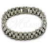 Pulsera Elegante 03.115.0026.09 Acero Inoxidable, Pulido, Tono Plateado (14 MM Thickness, 9 Inches Length)