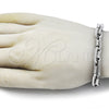 Pulsera Solida 03.363.0001.09 Acero Inoxidable, Pulido, Tono Plateado (Thickness, 9 Inches Length)