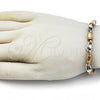 Pulsera Elegante 03.363.0005.09 Acero Inoxidable, Pulido, Dos Tonos (06 MM Thickness, 9 Inches Length)