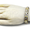 Pulsera Elegante 03.363.0006.09 Acero Inoxidable, Pulido, Dos Tonos (Thickness, 9 Inches Length)