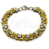 Pulsera Elegante 03.363.0006.09 Acero Inoxidable, Pulido, Dos Tonos (Thickness, 9 Inches Length)