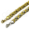 Pulsera Elegante 03.363.0006.09 Acero Inoxidable, Pulido, Dos Tonos (Thickness, 9 Inches Length)