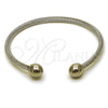 Aro Individual 07.244.0012 Acero Inoxidable, Diseño de Bola y Torcido, Pulido, Tono Plateado (Thickness, One size fits all)
