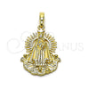 Dije Religioso 05.156.0224 Oro Laminado, Pulido, Tono Dorado