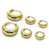 Argolla Huggie 02.195.0171.16 Oro Laminado, Pulido, Tono Dorado