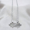 Collares con Dije 04.116.0064.1 Acero Inoxidable, Pulido, Rodinado (Thickness, 22 Inches Length)