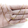 Gargantilla Basica 04.116.0091.18 Acero Inoxidable, Pulido, Tono Dorado (01 MM Thickness, 18 Inches Length)