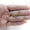 Gargantilla Basica 04.116.0096.18 Acero Inoxidable, Pulido, Tono Dorado (01 MM Thickness, 18 Inches Length)