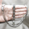 Collar y Pulsera 06.116.0119 Acero Inoxidable, Pulido, Rodinado