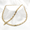 Collar y Pulsera 06.116.0121 Acero Inoxidable, Pulido, Tono Dorado