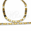 Collar y Pulsera 06.116.0134 Acero Inoxidable, Pulido, Dos Tonos