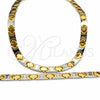 Collar y Pulsera 06.116.0134 Acero Inoxidable, Pulido, Dos Tonos