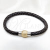 Pulsera Elegante 03.116.0065.1.08 Acero Inoxidable, Pulido, Dos Tonos (01 MM Thickness, 1 Inches Length)