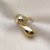 Anillo Elegante 01.213.0073 Oro Laminado, Diseño de Gota y Hueco, Pulido, Tono Dorado (One size fits all)