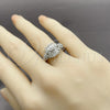 Anillo Multi Piedra 01.346.0025 Rodio Laminado, Diseño de Baguette, con Zirconia Cubica Blanca y Micro Pave Blanca, Pulido, Rodinado (Talla Unica)