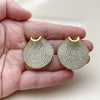 Arete Dormilona 02.436.0027 Oro Laminado, con Blanca Zirconia Cubica, Pulido, Tono Dorado