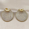 Arete Dormilona 02.436.0027 Oro Laminado, con Blanca Zirconia Cubica, Pulido, Tono Dorado
