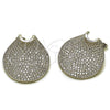 Arete Dormilona 02.436.0027.1 Rodio Laminado, con Zirconia Cubica Blanca, Pulido, Rodinado