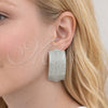 Arete Dormilona 02.436.0036.1 Rodio Laminado, con Zirconia Cubica Blanca, Pulido, Rodinado