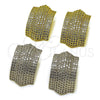 Arete Dormilona 02.436.0036.1 Rodio Laminado, con Zirconia Cubica Blanca, Pulido, Rodinado