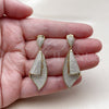 Arete Colgante 02.436.0039 Oro Laminado, con Blanca Zirconia Cubica, Pulido, Tono Dorado