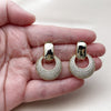 Arete Colgante 02.436.0043 Oro Laminado, con Blanca Zirconia Cubica, Pulido, Tono Dorado