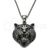 Collares con Dije 04.222.0001.24 Acero Inoxidable, Pulido, Tono Plateado (03 MM Thickness, 24 Inches Length)