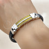 Pulsera Elegante 03.219.0003.1.09 Acero Inoxidable, Pulido, Dos Tonos (10 MM Thickness, 9 Inches Length)