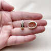 Argolla Huggie 02.323.0120.14 Oro Laminado, con Blanca Zirconia Cubica, Pulido, Tono Dorado