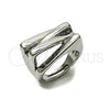 Anillo Elegante 01.213.0084 Rodio Laminado, Pulido, Rodinado (Talla Unica)