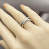 Anillo Multi Piedra 01.213.0086 Rodio Laminado, con Zirconia Cubica Blanca y Micro Pave Blanca, Pulido, Rodinado (Talla Unica)