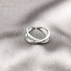 Anillo Multi Piedra 01.213.0086 Rodio Laminado, con Zirconia Cubica Blanca y Micro Pave Blanca, Pulido, Rodinado (Talla Unica)