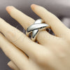 Anillo Elegante 01.213.0043.1 Rodio Laminado, Pulido, Rodinado (Talla Unica)