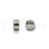 Argolla Huggie 02.213.0584.1.10 Rodio Laminado, Pulido, Rodinado