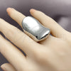 Anillo Elegante 01.213.0039.1 Rodio Laminado, Pulido, Rodinado (Talla Unica)