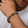Pulsera Solida 03.461.0004.1.09 Acero Inoxidable, Pulido, Dos Tonos (Grosor 08.7 MM, 9 Pulgadas de Largo)