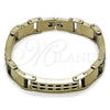 Pulsera Solida 03.461.0009.09 Acero Inoxidable, Pulido, Tono Plateado (Grosor 14.2 MM, 9 Pulgadas de Largo)