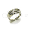 Anillo Elegante 01.163.0018.1 Rodio Laminado, Pulido, Rodinado (Talla Unica)