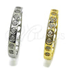 Argolla Huggie 02.237.0077.1.30 Rodio Laminado, Diseño de Corazón, con Micro Pave Blanca, Pulido, Rodinado