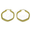 Argolla Mediana 02.213.0941.30 Oro Laminado, Diamantado, Tono Dorado