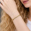 Pulsera Básica 5.222.016.06 Oro Laminado, Diseño de Figaro, Pulido, Tono Dorado (Grosor 03.6 MM, 6 Pulgadas de Largo)