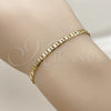 Pulsera Básica 5.222.026.06 Oro Laminado, Diseño de Mariner, Pulido, Tono Dorado (Grosor 03.5 MM, 6 Pulgadas de Largo)