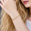 Pulsera Básica 04.213.0371.06 Oro Laminado, Diseño de Mariner, Pulido, Tono Dorado (Grosor 03 MM, 6 Pulgadas de Largo)