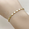 Pulsera Básica 04.213.0371.06 Oro Laminado, Diseño de Mariner, Pulido, Tono Dorado (Grosor 03 MM, 6 Pulgadas de Largo)
