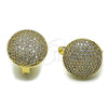 Arete Gancho Frances 02.266.0087.16 Oro Laminado, con Zirconia Cubica Blanca, Pulido, Tono Dorado